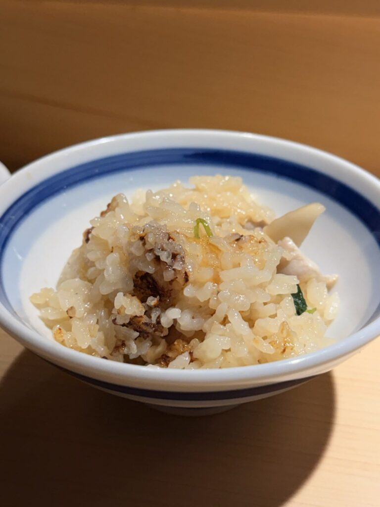 松茸と鶏のご飯